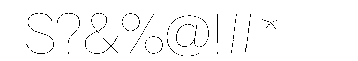 AlaskaVAR HairlineContrast Instance Font OTHER CHARS