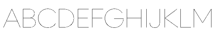 AlaskaVAR HairlineContrast Instance Font UPPERCASE
