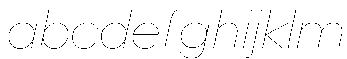 AlaskaVAR HairlineItalic Instance FONT