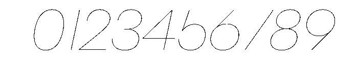 AlaskaVAR HairlineItalicContrast Instance Font OTHER CHARS