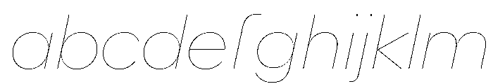 AlaskaVAR HairlineItalicContrast Instance FONT