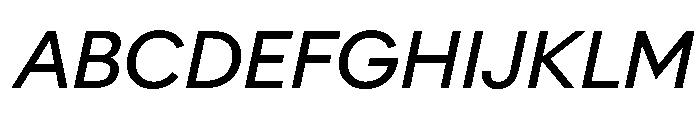 AlaskaVAR Italic Instance Font UPPERCASE