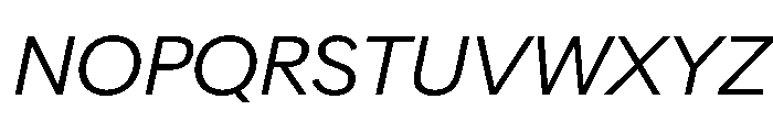 AlaskaVAR LightItalicContrast Instance Font UPPERCASE
