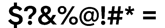 AlaskaVAR Medium Instance Font OTHER CHARS