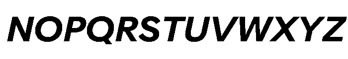 AlaskaVAR SemiBoldItalic Instance Font UPPERCASE