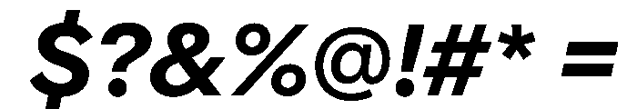 AlaskaVAR SemiBoldItalicContrast Instance Font OTHER CHARS