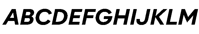 AlaskaVAR SemiBoldItalicContrast Instance Font UPPERCASE