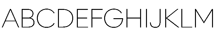 AlaskaVAR Thin Instance Font UPPERCASE