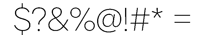 AlaskaVAR ThinContrast Instance Font OTHER CHARS