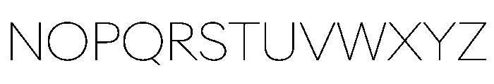 AlaskaVAR ThinContrast Instance Font UPPERCASE