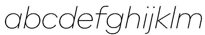 AlaskaVAR ThinItalic Instance FONT
