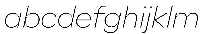 AlaskaVAR ThinItalicContrast Instance FONT