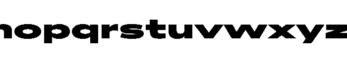 AlaskaVAR UltraExpandedBlack Instance Font LOWERCASE
