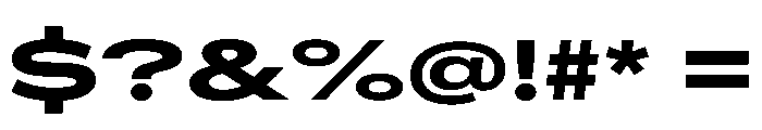 AlaskaVAR UltraExpandedBold Instance Font OTHER CHARS
