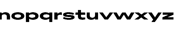 AlaskaVAR UltraExpandedBold Instance Font LOWERCASE