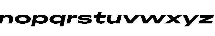 AlaskaVAR UltraExpandedBoldItalic Instance Font LOWERCASE