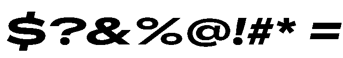 AlaskaVAR UltraExpandedBoldItalicContrast Instance Font OTHER CHARS
