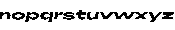 AlaskaVAR UltraExpandedBoldItalicContrast Instance Font LOWERCASE
