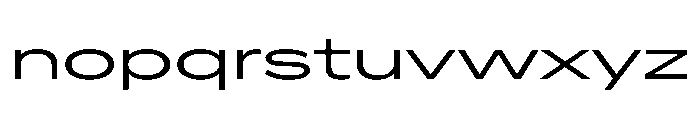 AlaskaVAR UltraExpandedBook Instance Font LOWERCASE