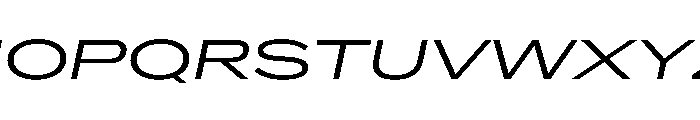 AlaskaVAR UltraExpandedBookItalic Instance Font UPPERCASE