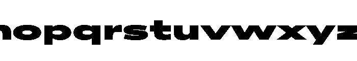 AlaskaVAR UltraExpandedExtraBlack Instance Font LOWERCASE