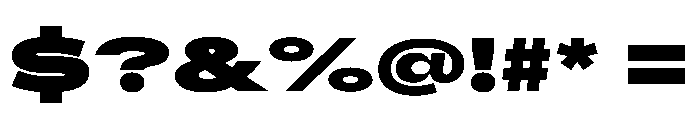 AlaskaVAR UltraExpandedExtraBlackContrast Instance Font OTHER CHARS