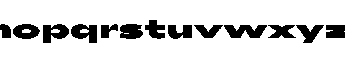 AlaskaVAR UltraExpandedExtraBlackContrast Instance Font LOWERCASE