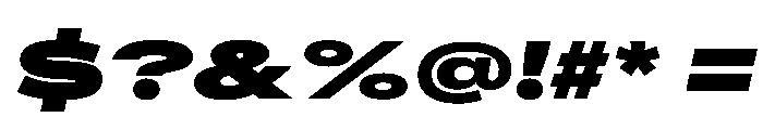 AlaskaVAR UltraExpandedExtraBlackItalic Instance Font OTHER CHARS