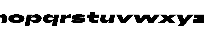 AlaskaVAR UltraExpandedExtraBlackItalicContrast Instance Font LOWERCASE