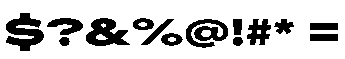 AlaskaVAR UltraExpandedExtraBold Instance Font OTHER CHARS