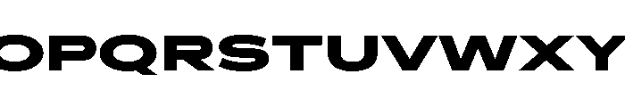 AlaskaVAR UltraExpandedExtraBoldContrast Instance Font UPPERCASE