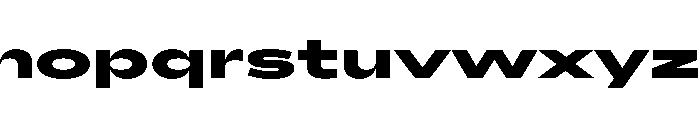 AlaskaVAR UltraExpandedExtraBoldContrast Instance Font LOWERCASE
