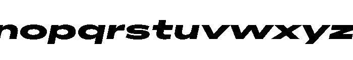 AlaskaVAR UltraExpandedExtraBoldItalic Instance Font LOWERCASE