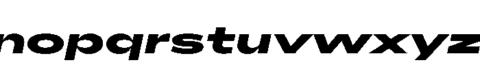 AlaskaVAR UltraExpandedExtraBoldItalicContrast Instance Font LOWERCASE
