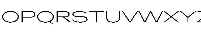 AlaskaVAR UltraExpandedExtraLightContrast Instance Font UPPERCASE