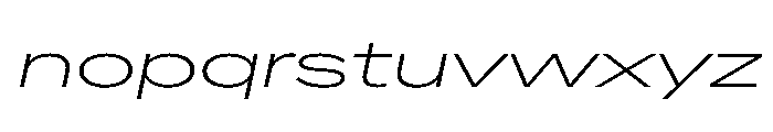 AlaskaVAR UltraExpandedExtraLightItalic Instance Font LOWERCASE