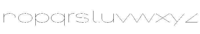 AlaskaVAR UltraExpandedHairline Instance Font LOWERCASE