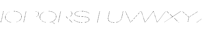 AlaskaVAR UltraExpandedHairlineItalic Instance Font UPPERCASE