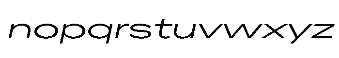 AlaskaVAR UltraExpandedLightItalic Instance Font LOWERCASE