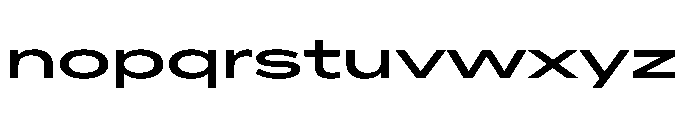 AlaskaVAR UltraExpandedMedium Instance Font LOWERCASE