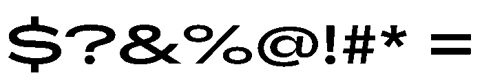 AlaskaVAR UltraExpandedMediumContrast Instance Font OTHER CHARS