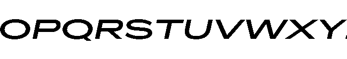 AlaskaVAR UltraExpandedMediumItalic Instance Font UPPERCASE