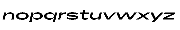 AlaskaVAR UltraExpandedMediumItalicContrast Instance Font LOWERCASE