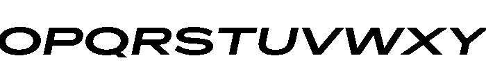 AlaskaVAR UltraExpandedSemiBoldItalic Instance Font UPPERCASE