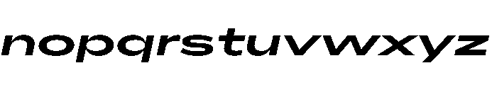 AlaskaVAR UltraExpandedSemiBoldItalicContrast Instance Font LOWERCASE