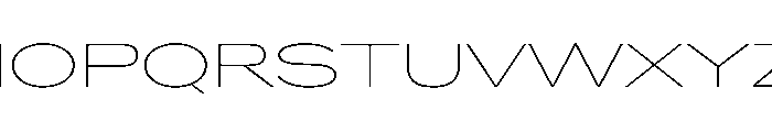 AlaskaVAR UltraExpandedThin Instance Font UPPERCASE