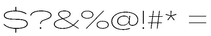 AlaskaVAR UltraExpandedThinContrast Instance Font OTHER CHARS