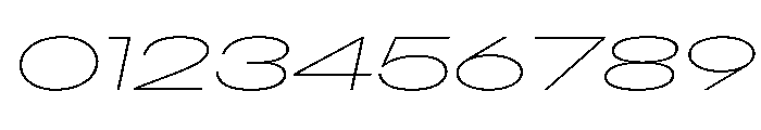 AlaskaVAR UltraExpandedThinItalic Instance Font OTHER CHARS