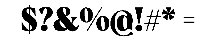 AlbraCondensedFlex Black Instance Font OTHER CHARS