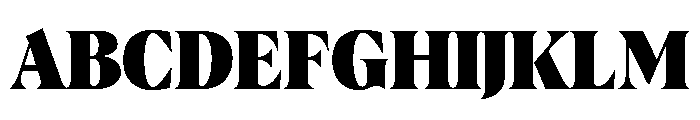 AlbraCondensedFlex Black Instance Font UPPERCASE